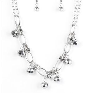 Silver necklace set